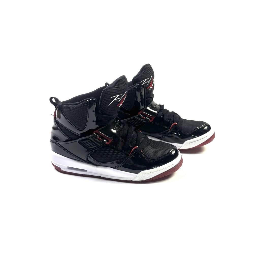 Nike Jordan Flight 45 High Black Red White Sneakers Shoes Youth 5.5Y DC2597-001